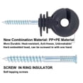 thumbnail image 3 of Electric Fence Insulator Screw-in Insulator Fence Ring Post Wooden Post Insulator with Insulator Socket Tool, 50PCS, 3 of 5