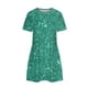 thumbnail image 5 of Vestidos de Verano de Mujer Cuello Redondo Manga Corta Impreso, Ligero Y Cómodo Vestidos Casuales para Mujeres, 5 of 8