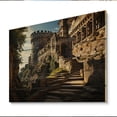 thumbnail image 2 of Designart "Castles Dramatic Forms High I" Architecture Print on Natural Pine Wood, 2 of 5