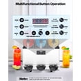 thumbnail image 2 of VEVOR Commercial Frozen Drink Maker, 15Lx3 Triple Tank Slushy Machine, 180 Cups Stainless Steel Margarita Smoothie Frozen Drink Machine, Slushie Maker, 2 of 9