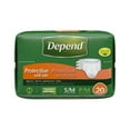 thumbnail image 4 of Depend Protection Incontinence Underwear, Unisex, Maximum Absorbency, Small/Medium, 20 Ct, Pack of 4, 4 of 4