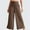 110#Brown, variant on Womens Wide Leg Yoga Pants High Waisted Side Slit Joggers Casual Loose Lounge Sweatpants Solid Color Elastic Waistband Sports And Leisure Belt Pocket Slit Pants Legs Long Pants with Pockets