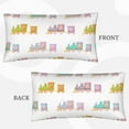 cartoon Train Pattern Pillow Cases Queen Envelope Closure Pillow