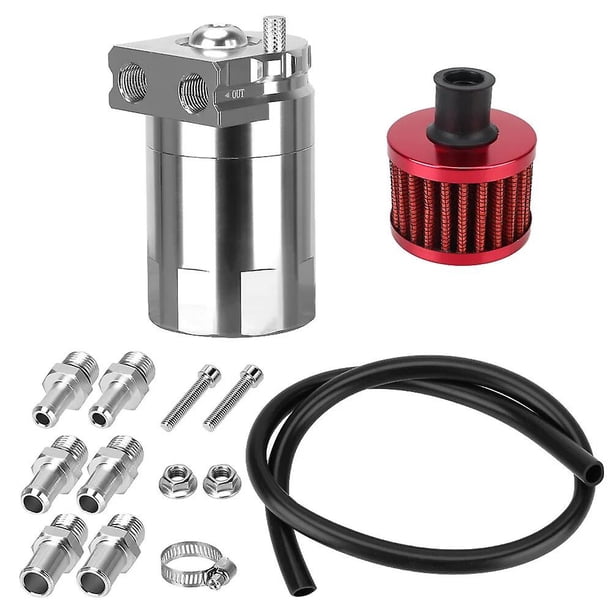 Aluminum Fuel Tank Oil Catch Can With Filter Tank Astonished Fuel Tank Universal Car Parts~20006