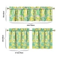 thumbnail image 5 of Boho Country Curtains 24 Inch - 3 Panel Rustic Farmhouse Set with Vintage Blooming Botanicals, Rod Pocket Kitchen Window Drapes, 5 of 5