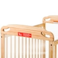 thumbnail image 5 of Child Craft Safe Haven Evacuation Compact Crib with 3" Mattress, ClearView Panels, 4" Wheels, Natural, 5 of 8