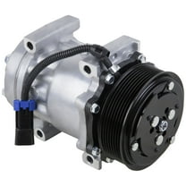 AC Compressor & 8 Groove A/C Clutch For Freightliner & Sterling Replaces Sanden SD7H15 4421 4482 4776 4885 - BuyAutoParts