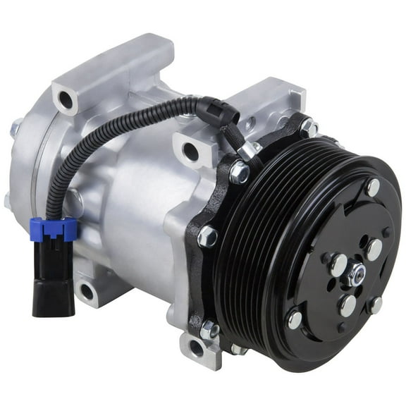AC Compressor & 8 Groove A/C Clutch For Freightliner & Sterling Replaces Sanden SD7H15 4421 4482 4776 4885 - BuyAutoParts