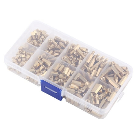 

M3 Brass Standoffs Set - 300pcs Hex Male Female and Female Female Standoff DIY Kit for Motherboard