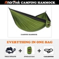 thumbnail image 4 of Hamaca de Camping AnorTrek Súper Liviana y Portátil de Nylon, 4 of 7