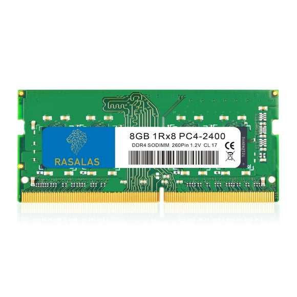 RASALAS 8GB DDR4 2400MHz (DDR4-2400) PC4-19200 (PC4-2400T) Non-ECC Unbuffered 1.2V CL17 1Rx8 Single Rank 260 Pin SODIMM Laptop Memory RAM Module Upgrade
