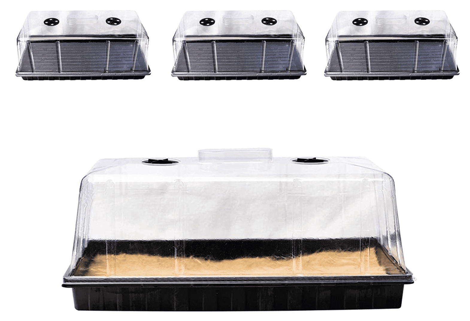 Tray Wheatgrass Cloning Trays 10" x 20" Propagation Kit Vented Humidity Dome 