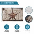 thumbnail image 6 of Texas Star Vintage Placemats Set of 8, Brown Beige Wooden Retro Art Placemats for Dining Table, Place Mats for Kitchen Tabletop, Waterproof Wipeable Dining Table Mats Set, 6 of 9