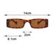 thumbnail image 2 of Gafas de sol rectangulares retro vintage para mujer Gafas rectangulares gruesas, 2 of 5