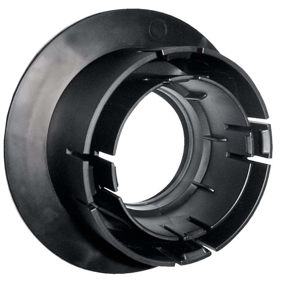 NDS Basin End Outlet 4 In Snap Slip - Plastic, Smooth Finish - 1 Pack, Black