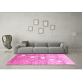 thumbnail image 3 of Ahgly Company Indoor Round Abstract Pink Contemporary Area Rugs, 7' Round, 3 of 4