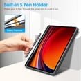 thumbnail image 2 of Fintie Slim Case for Samsung Galaxy Tab S9 11 Inch 2023 Model (SM-X710/X716B/X718U) with Built-in S Pen Holder, Soft TPU Smart Stand Back Cover Auto Wake/Sleep Feature, Gray, 2 of 9