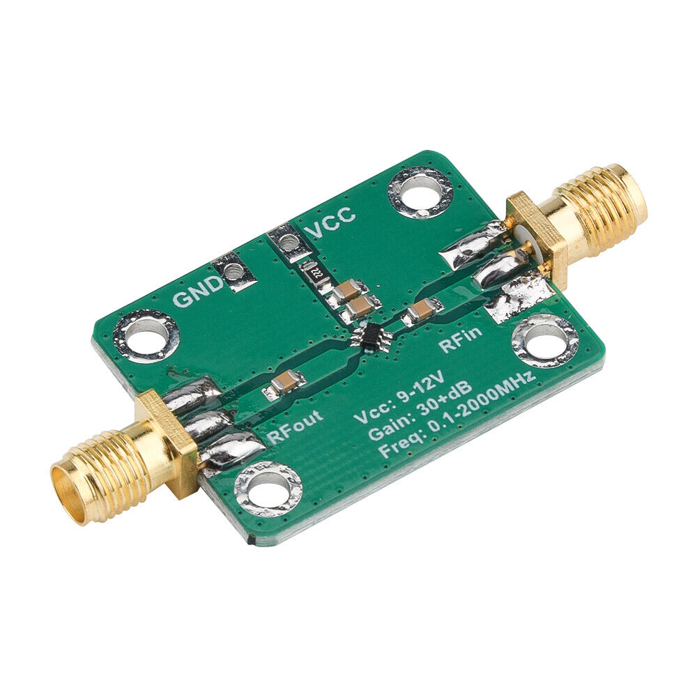 RF Wideband Amplifier Lownoise LNA Broadband Module Gain 32dB 0.1