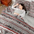 thumbnail image 4 of Castle Fairy Teens Tribal Aztec Bedding Comforter Set,Bohemian Queen Bedding Sets, 4 of 8