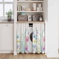 thumbnail image 6 of Colorful Spring Floral Tier Curtains 54 Inch Length, Farmhouse Flowers Modern Botanical Cafe Short Curtains for Bathroom Over Sink, Small Kitchen Curtain Light Filtering Drapes 2 Panels 27.5"Wx54"L, 6 of 8