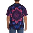 thumbnail image 3 of Kdxio Men's Hawaiian Shirt for Men Short Sleeve Shirt Bohemian Vintage Pattern Summer Casual Holiday Beach Button Down T-Shirts, 3 of 5