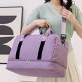 thumbnail image 5 of WIZUTIZ Gym Bag for Women with Shoes Compartment Collapsible Travel Bag Swim Weekender Lightweight Tote Bag Workout Yoga Sports Large Travel Duffle Bag Womens Large Solid Bags Classic Bag Purple, 5 of 5