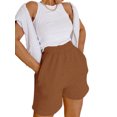 thumbnail image 1 of Pantalones cortos deportivos casuales de verano para mujer y niña, pantalones deportivos deportivos con bolsillos XBTCLXEBCO marrón, Grande, 1 of 3