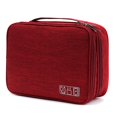 thumbnail image 1 of Bolsa de transporte para accesorios, bolsa para dispositivos electrónicos, estuche para cables de viaje, organizador de dispositivos electrónicos para cargadores, cables y discos duros, 1 of 7