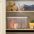 thumbnail image 3 of IRIS 32 Qt. Plastic Storage Bin with Lid, Stackable Storage Containers, Tote, 3 of 9