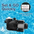 thumbnail image 2 of Pool Pump with Timer Above Ground/1.5HP Swimming Pool Pump 7350GPH In/Above Ground Pool Pump with High Efficiency and Low Noise,Apply to Water Circulation in Filtration System, 2 of 7
