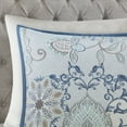 thumbnail image 4 of Madison Park Isla Full/Queen 3 Piece Cotton Floral Printed Reversible Duvet Cover Set Blue, 4 of 7