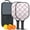 Pioneer Flower Floral-1, variant on Pickleball Paddles Set,Pioneer Flower Floral Print Pattern Fiberglass Surface Pickleball Racket Set with 2 Indoor Outdoor Pickleball Balls and Pickleball Bag,Pickle-ball Equipment