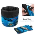 thumbnail image 4 of PhooArto Travel Cosmetic Bags Barrel Makeup Bag, Multifunctional Toiletry Bucket Bags Round Organizer Storage Pocket, Underwater Fish Shark Coral, 4 of 6