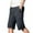 Black, variant on Men's Cargo Shorts 34 Elastic Waistband Drawstring Lounge Shorts Lightweight Below Knee Summer Shorts with 4 Pockets Khaki,XXXL