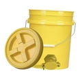 thumbnail image 5 of TISHITA Honey Bucket with Gate Pail Multifunction Dispenser Farm Extractor Equipment Yellow, 5 of 8