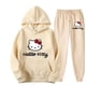 thumbnail image 5 of Cross-border AliExpress Hot Selling Hello Kitty Cartoon Print Unisex Casual Hooded Sweatshirt Casual Trousers suit, 5 of 5