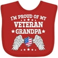 thumbnail image 3 of Inktastic I'm Proud of My Veteran Grandpa Boys or Girls Baby Bib, 3 of 4