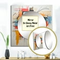 thumbnail image 3 of Designart "Modern Robot Pop Art wall art III" Abstract Square Mirror For Wall Decor - Large Multi-Color Square Mirror Printed Wall Decor - Glam Square Living Room Mirror, 3 of 5