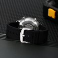 thumbnail image 4 of Reloj de buceo para hombre Reloj de pulsera mecánico automático con corona atornillada 20ATM Resistente al agua HV600 Dureza Cristal de zafiro Banda de silicona Super luminoso Relojes para hombre Negro, 4 of 5