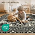 thumbnail image 4 of ODIKA 2'x3' Washable Accent Rug Spotted Inspired Geometric Abstract Patchwork Bold Cow Snack Refined Structured for Bedroom, RV, Pet Friendly, Bedside Mat, 4 of 7