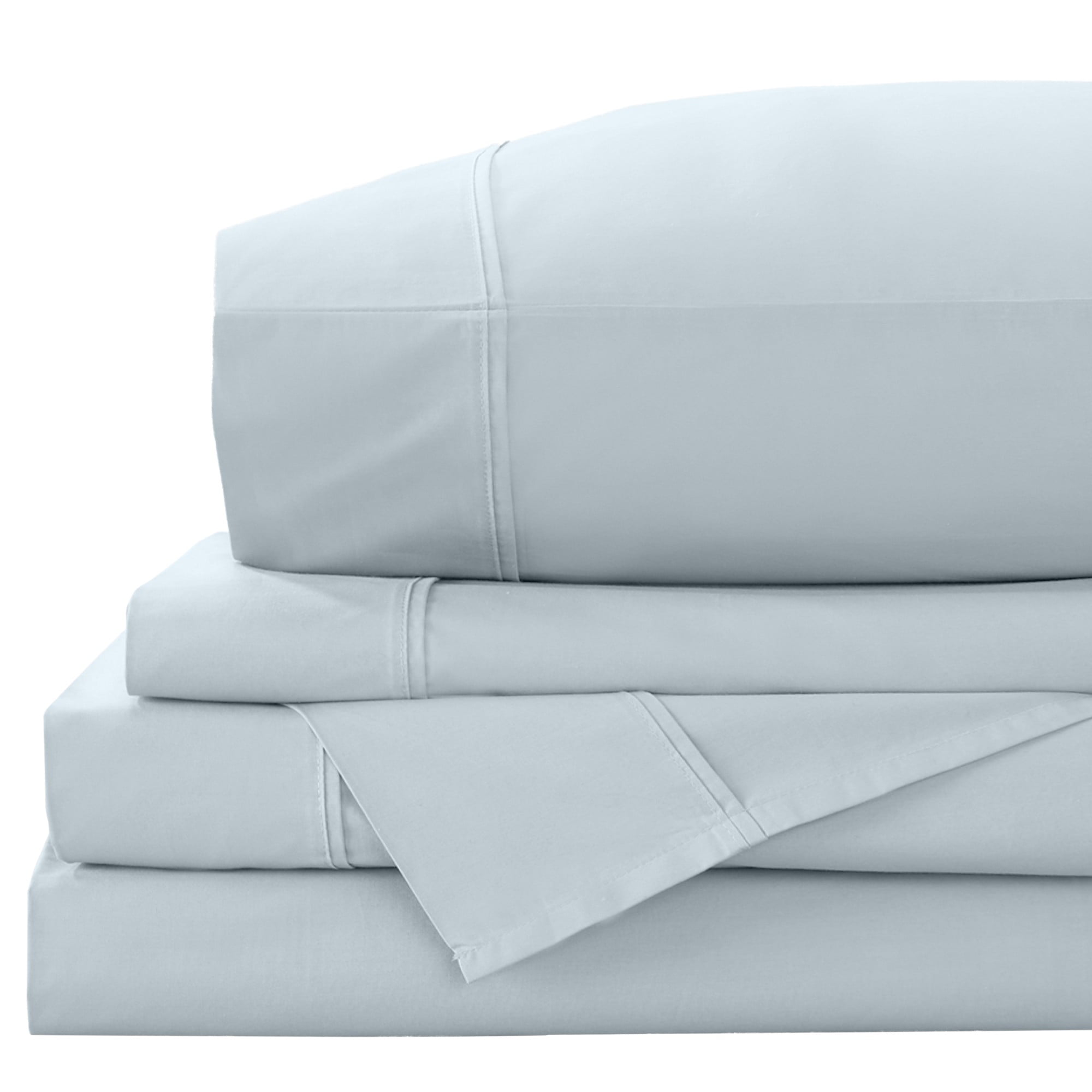 Great Bay Home Cotton Percale Crisp and Cool 4Piece Sheet Set (King