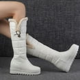 thumbnail image 2 of jsaierl Womne's Platform Snow Boot Knee High Boots Comfort Soft Thick Fleece Liner Winter Warm Snow Boots, 2 of 6