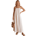 thumbnail image 1 of Vestido Largo Mujer Tirantes Ajustables | Corte Amplio Fluido Tipo Maxi, 1 of 5
