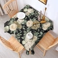 thumbnail image 2 of Pioneer Flower Floral Print Pattern Square Tablecloth,Waterproof Square Table Cover,Wipeable Spillproof Washable Table Cover for Home Kitchen Party Decor 52"x52"(132x132cm), 2 of 6