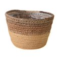 thumbnail image 1 of Bin de almacenamiento decorativo de cesta de planta tejida para balcón de interior de dormitorio al aire libre S, 1 of 8