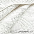 thumbnail image 5 of EVERGRACE 100% Cotton Scallop Quilt Set, King Size 3 Piece Set  Lightweight Bedspread with 2 Shams, Soft Prewashed Matelasse Coverlet for Cozy and Elegant Bedding, Bright White, 5 of 8