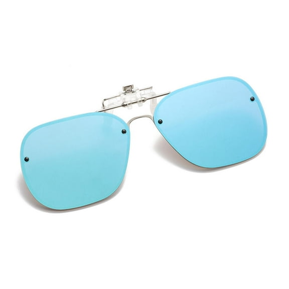 Polarized Clip On Sunglasses Men Women Flip Up Large Lens Sunglasses Photochromic Driving Glasses Mirrored Night Vision Fishing Goggle