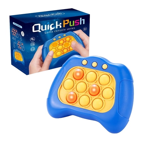 Quick Push Pop Game Fidget Toys, Electronic Light Up Pop Controller Handheld Travel Games, Birthday Gifts for Boys and Girls