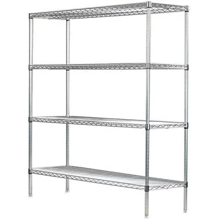 

14 Deep x 36 Wide x 63 High 4 Tier Gray Starter Shelving Unit