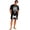 Men, variant on Halloween Pjs, Halloween Couple Matching Pajamas Set, Black Cool Skeleton Bone Print Short Sleeve Loungewear, Crop Top & Shorts Sleepwear, Soft Cozy Spooky Gothic Nightwear for Summer & Home Wear, L